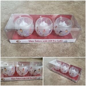 Flameless LED Glass Votives - Multicolor